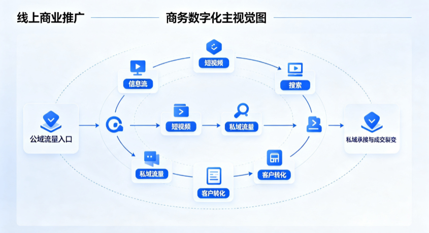 清苑县线上商业推广怎么做？全域流量闭环搭建与低成本转化实战指南